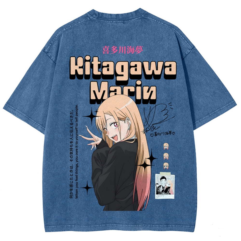 My Dress-Up Darling Marin Kitagawa Unisex Fit Washed T-Shirt 2605006048