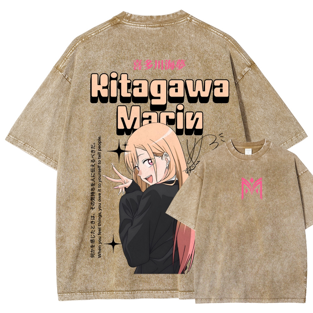 My Dress-Up Darling Marin Kitagawa Unisex Fit Washed T-Shirt 2605006048