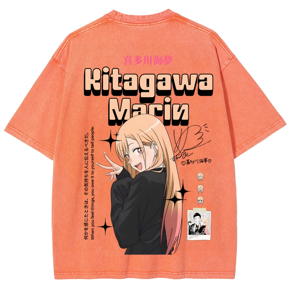 My Dress-Up Darling Marin Kitagawa Unisex Fit Washed T-Shirt 2605006048