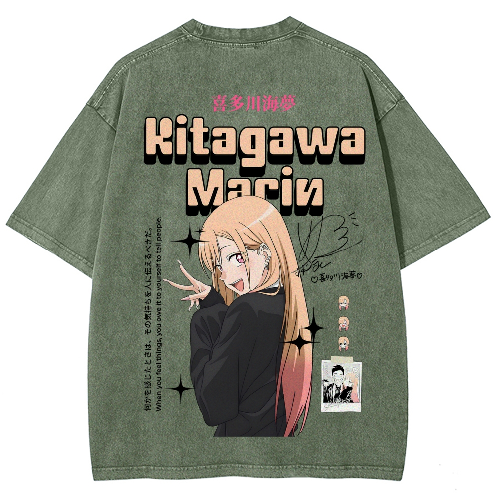 My Dress-Up Darling Marin Kitagawa Unisex Fit Washed T-Shirt 2605006048