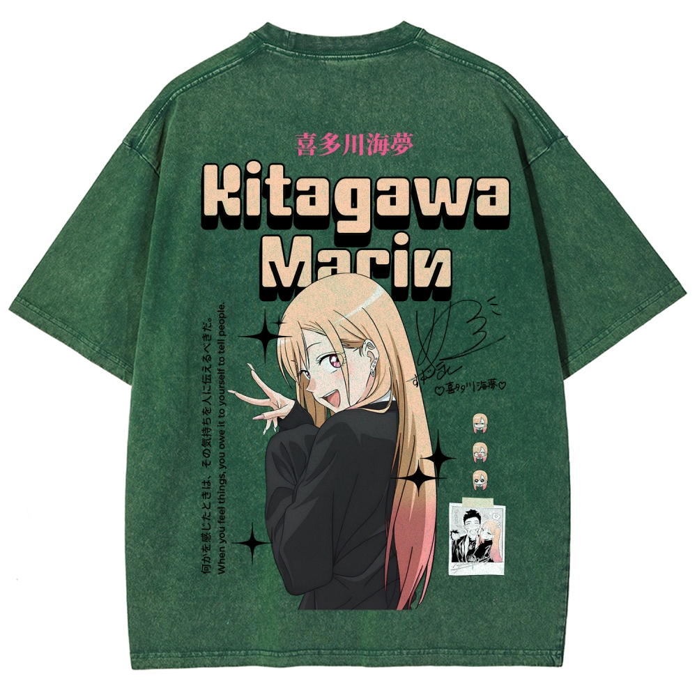 My Dress-Up Darling Marin Kitagawa Unisex Fit Washed T-Shirt 2605006048