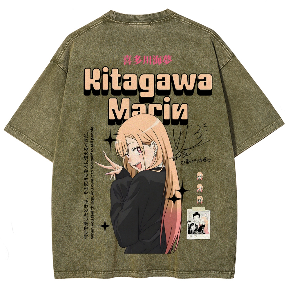 My Dress-Up Darling Marin Kitagawa Unisex Fit Washed T-Shirt 2605006048