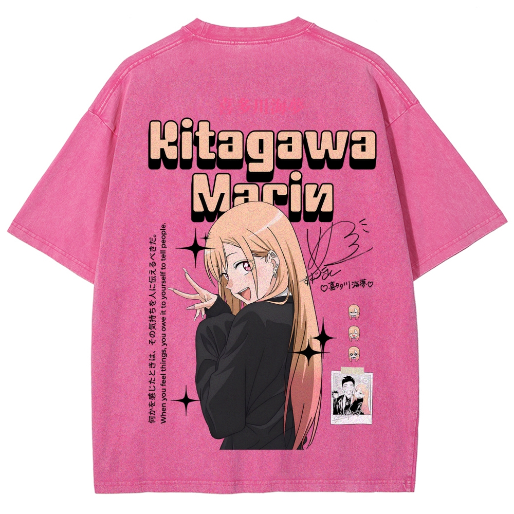 My Dress-Up Darling Marin Kitagawa Unisex Fit Washed T-Shirt 2605006048