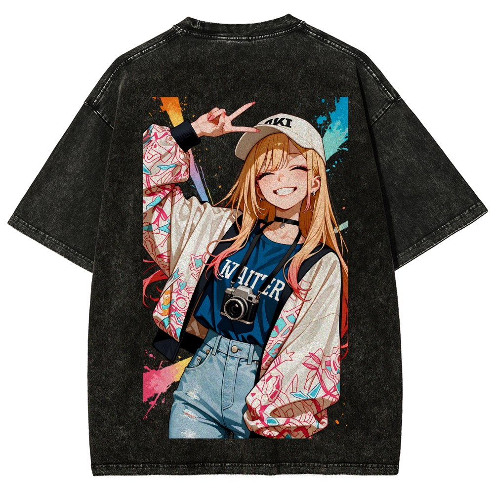 My Dress-Up Darling Marin Kitagawa Unisex Fit Washed T-Shirt 2605006109