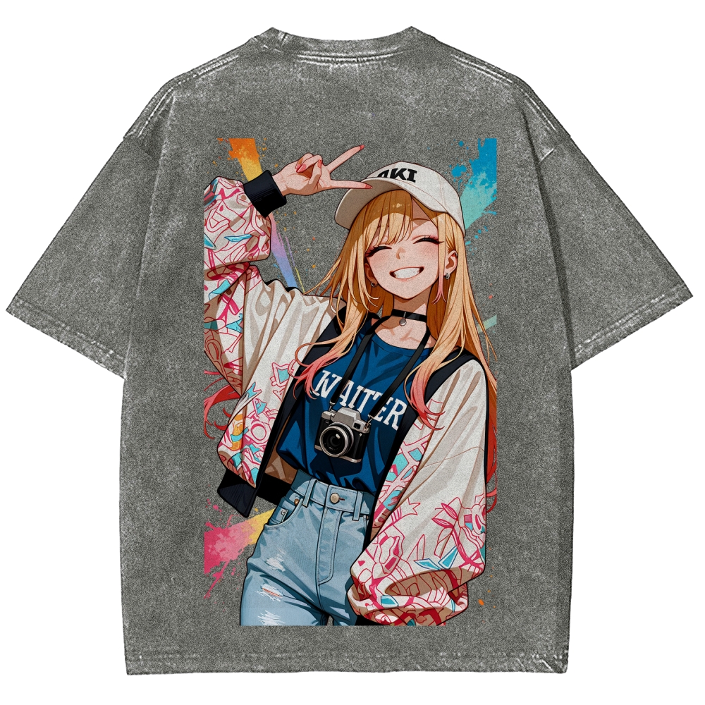 My Dress-Up Darling Marin Kitagawa Unisex Fit Washed T-Shirt 2605006109