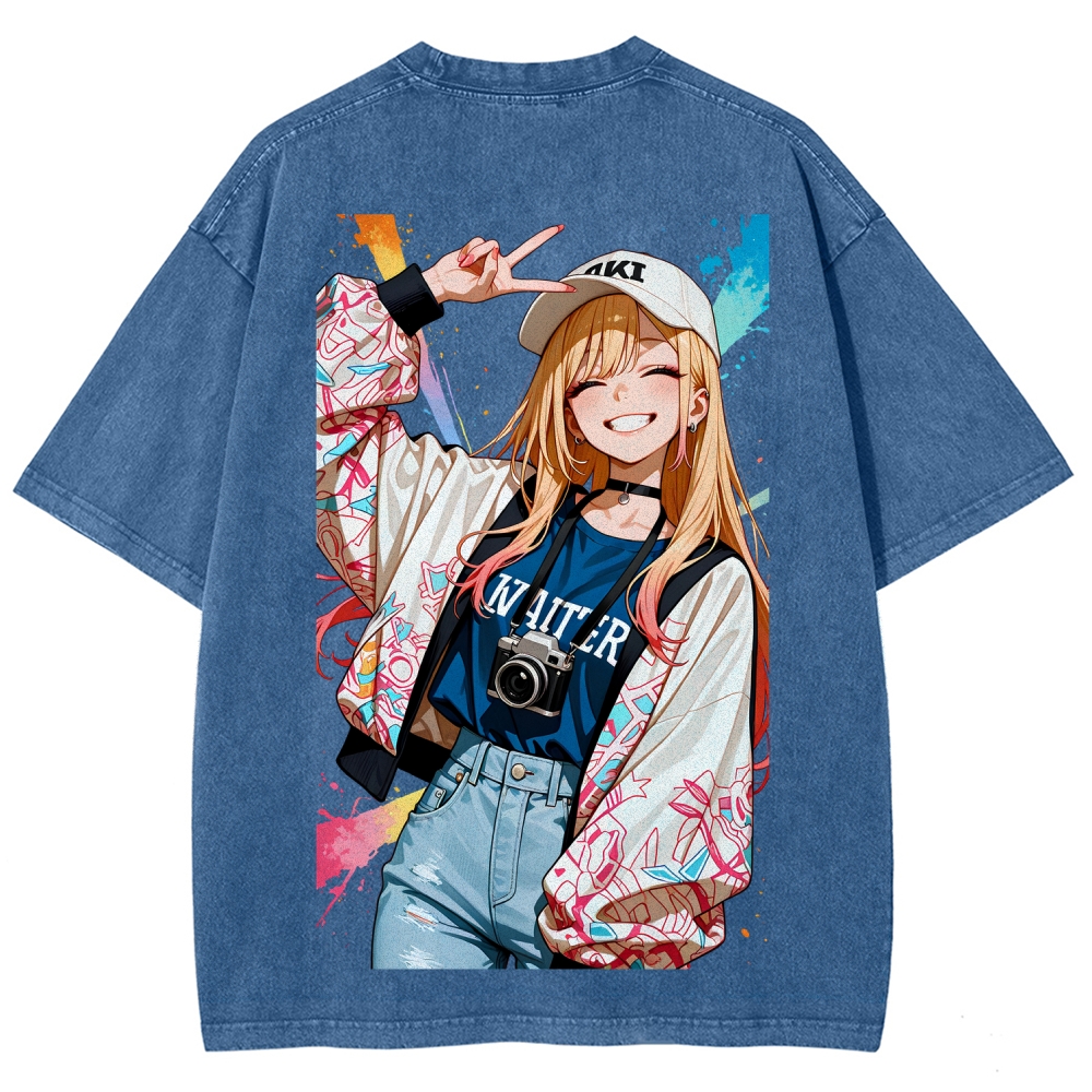 My Dress-Up Darling Marin Kitagawa Unisex Fit Washed T-Shirt 2605006109
