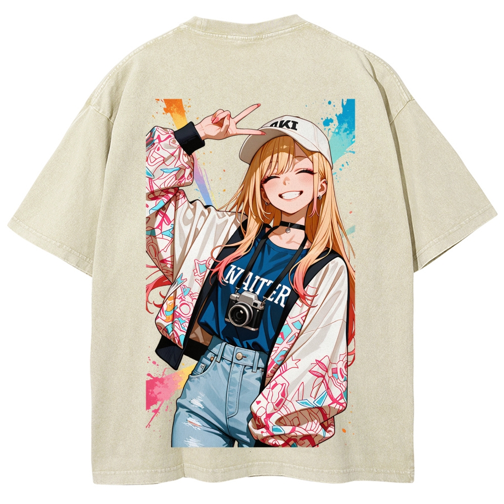 My Dress-Up Darling Marin Kitagawa Unisex Fit Washed T-Shirt 2605006109