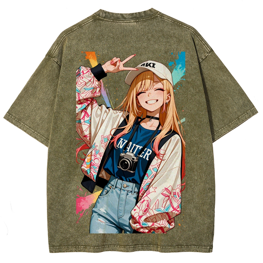 My Dress-Up Darling Marin Kitagawa Unisex Fit Washed T-Shirt 2605006109