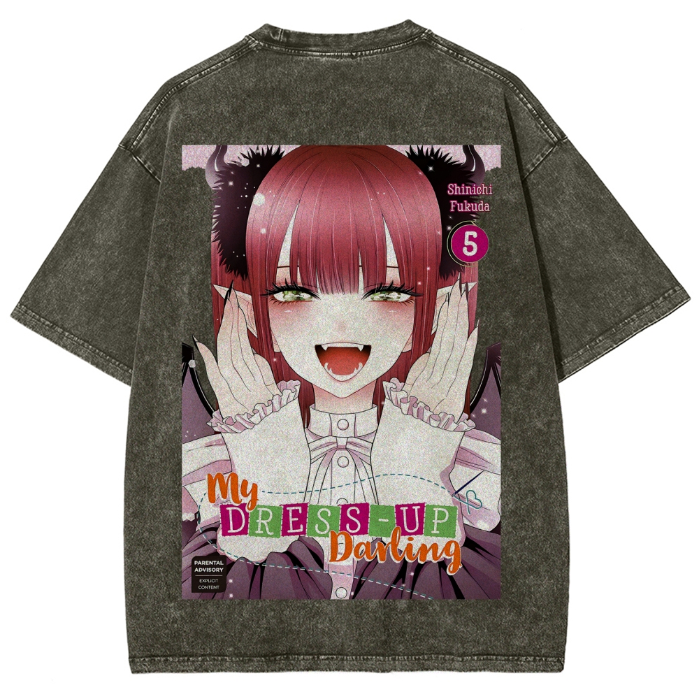 My Dress-Up Darling Marin Kitagawa Unisex Fit Washed T-Shirt 2605006212