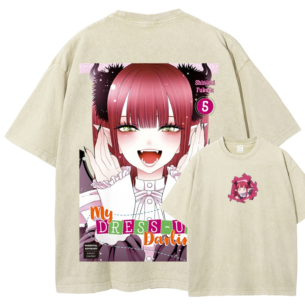My Dress-Up Darling Marin Kitagawa Unisex Fit Washed T-Shirt 2605006212