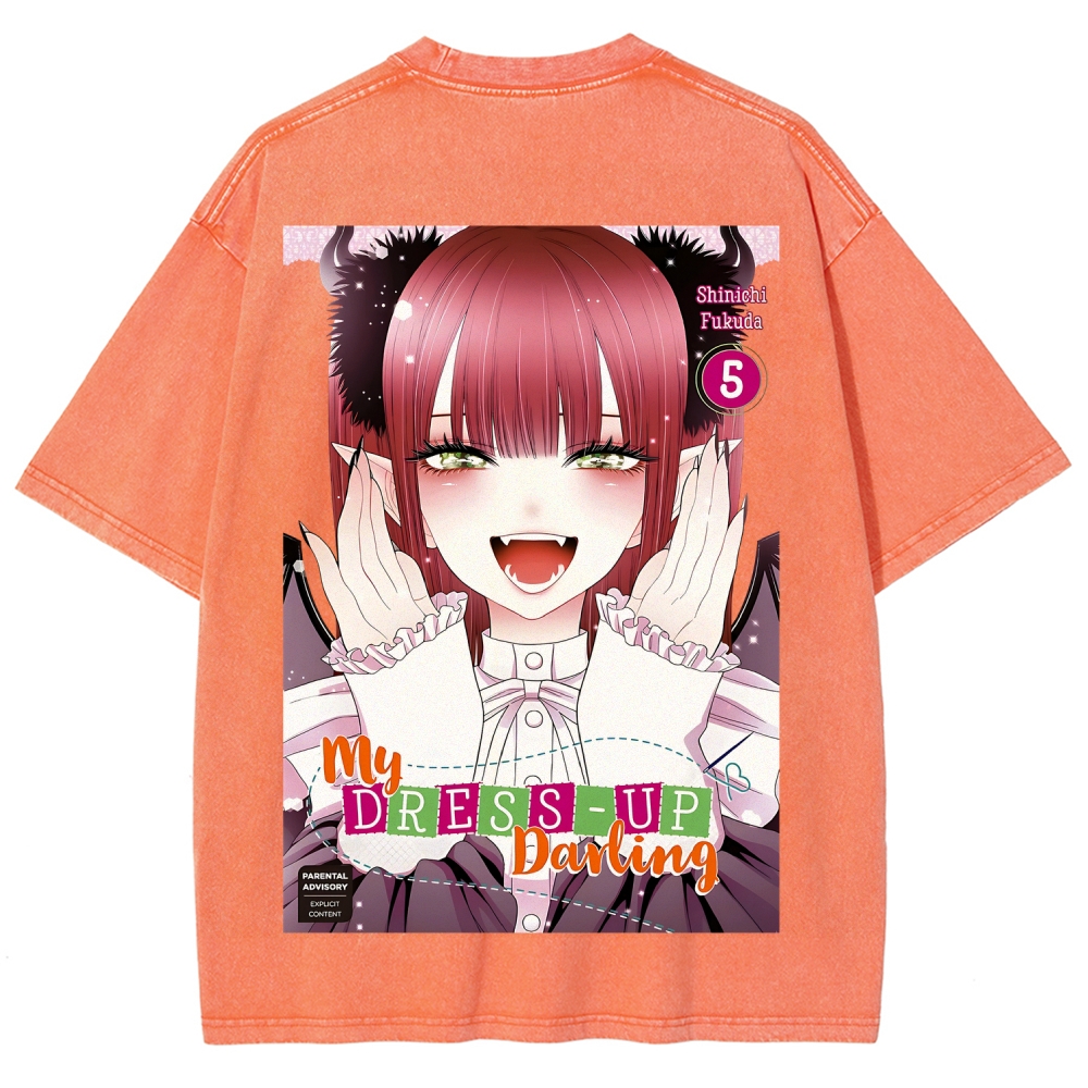 My Dress-Up Darling Marin Kitagawa Unisex Fit Washed T-Shirt 2605006212