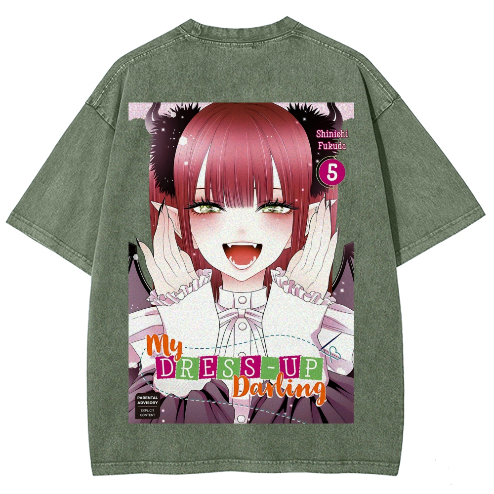 My Dress-Up Darling Marin Kitagawa Unisex Fit Washed T-Shirt 2605006212