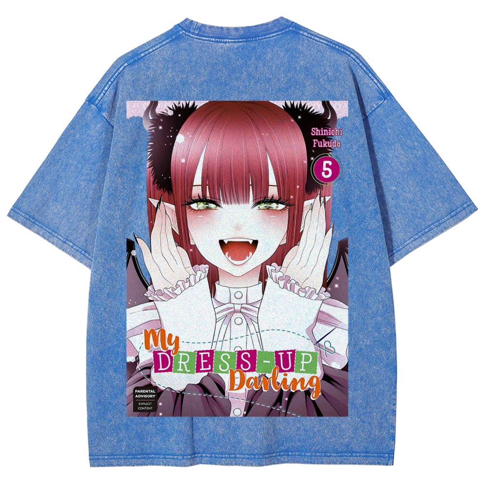 My Dress-Up Darling Marin Kitagawa Unisex Fit Washed T-Shirt 2605006212