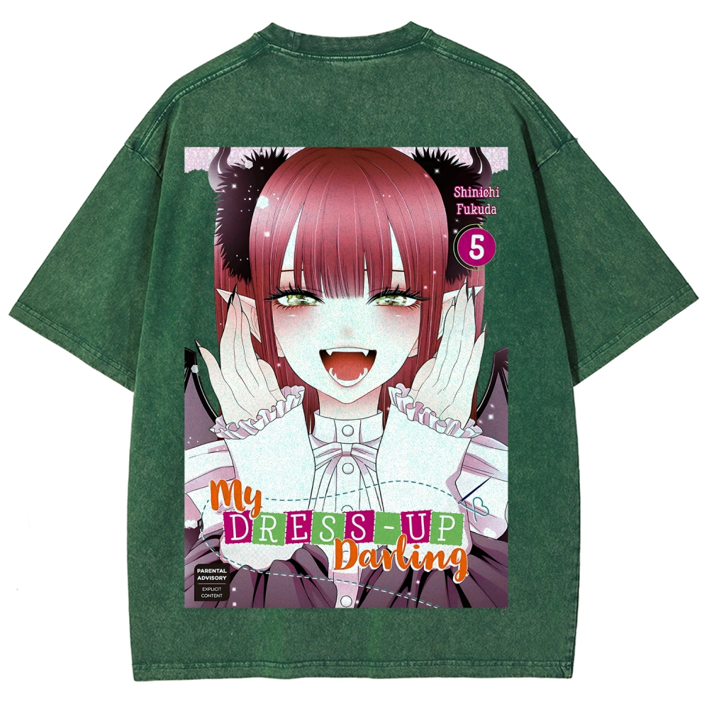 My Dress-Up Darling Marin Kitagawa Unisex Fit Washed T-Shirt 2605006212
