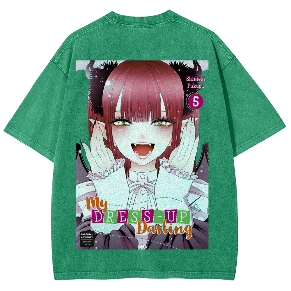 My Dress-Up Darling Marin Kitagawa Unisex Fit Washed T-Shirt 2605006212