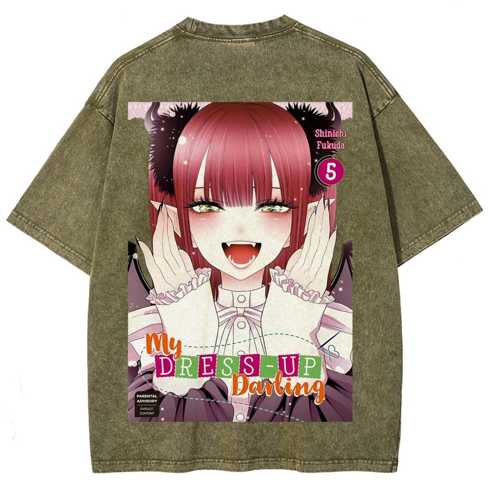 My Dress-Up Darling Marin Kitagawa Unisex Fit Washed T-Shirt 2605006212