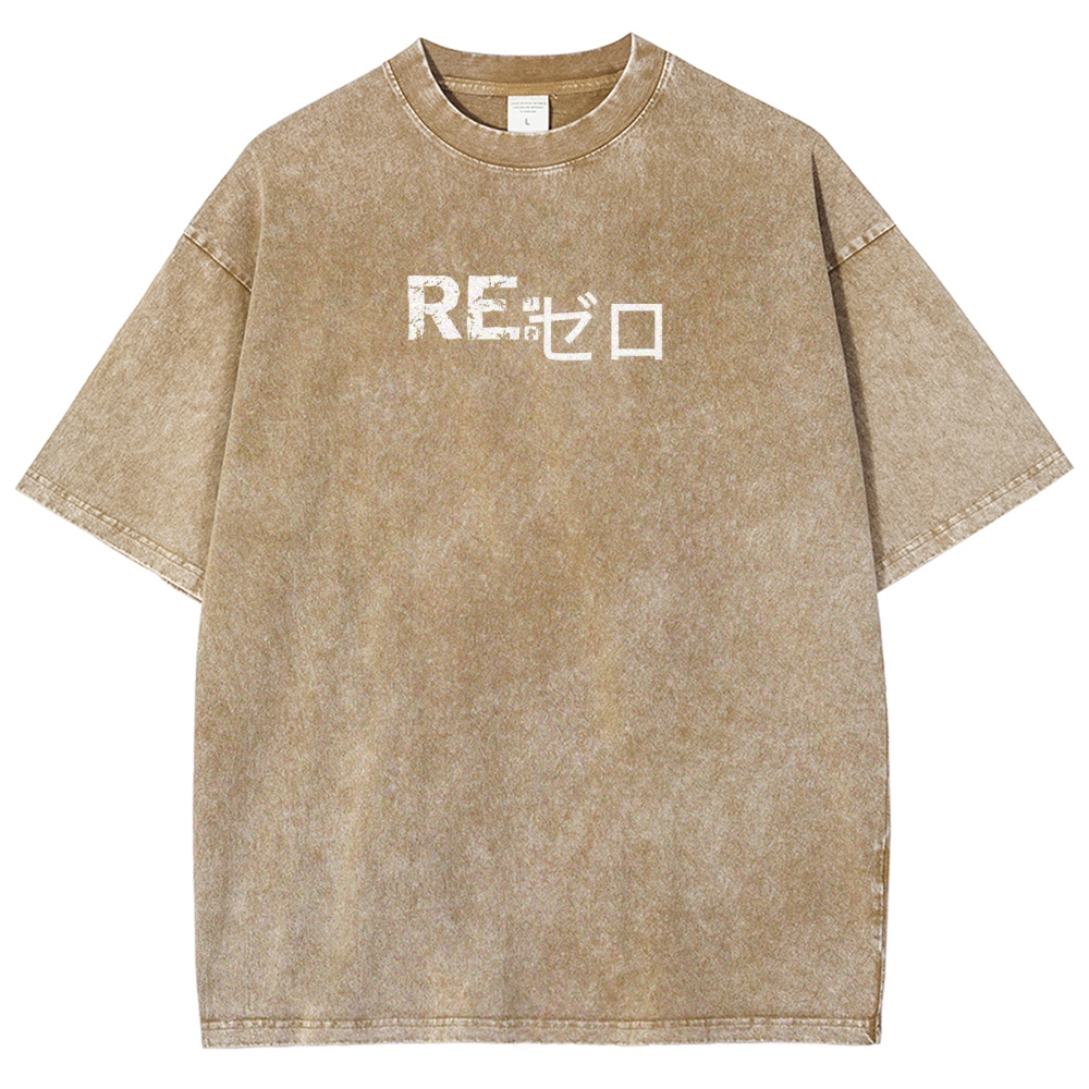 Re:ZeroUnisex Fit Washed T-Shirt 2605006313