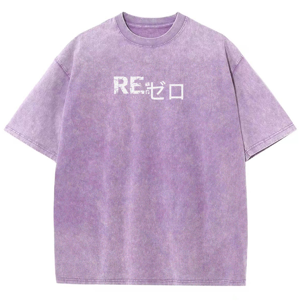 Re:ZeroUnisex Fit Washed T-Shirt 2605006313