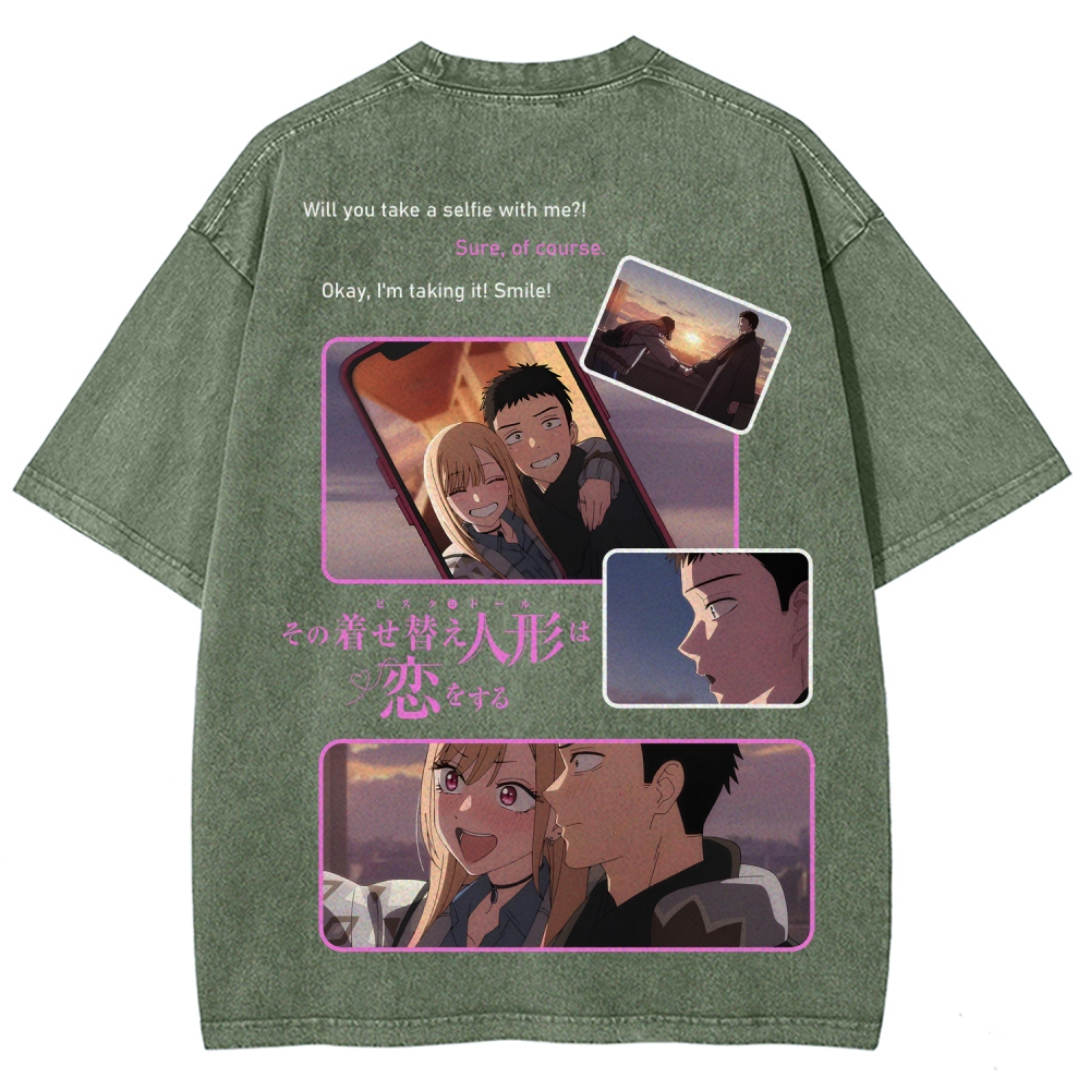 My Dress-Up Darling Marin Kitagawa Unisex Fit Washed T-Shirt 2605006355