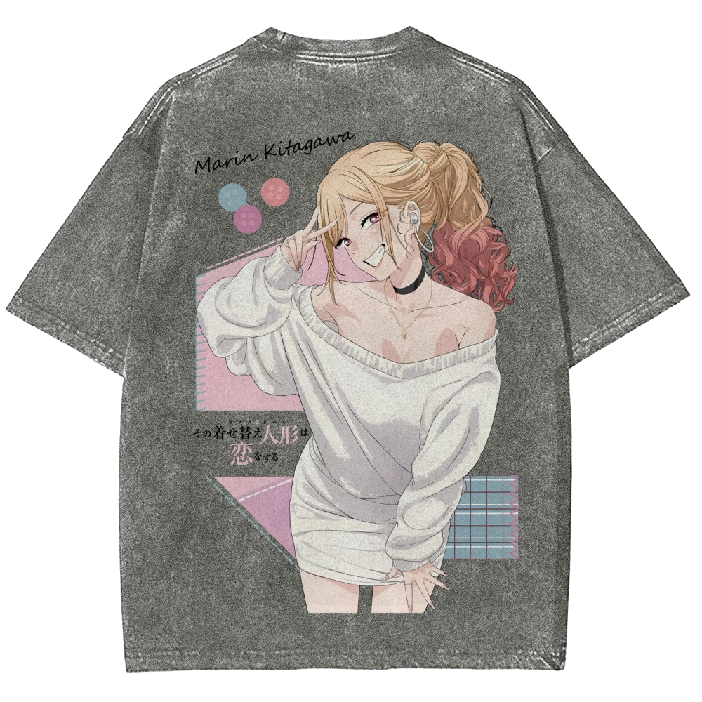 My Dress-Up Darling Marin Kitagawa Unisex Fit Washed T-Shirt 2605007168
