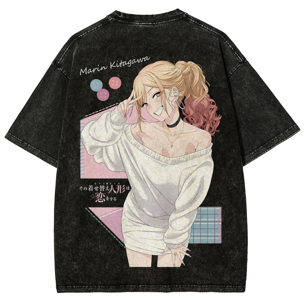 My Dress-Up Darling Marin Kitagawa Unisex Fit Washed T-Shirt 2605007168