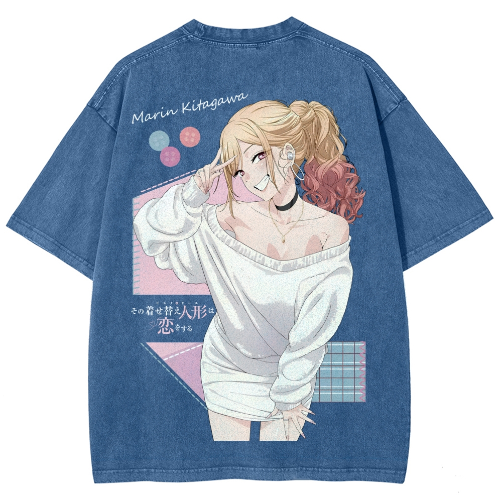 My Dress-Up Darling Marin Kitagawa Unisex Fit Washed T-Shirt 2605007168