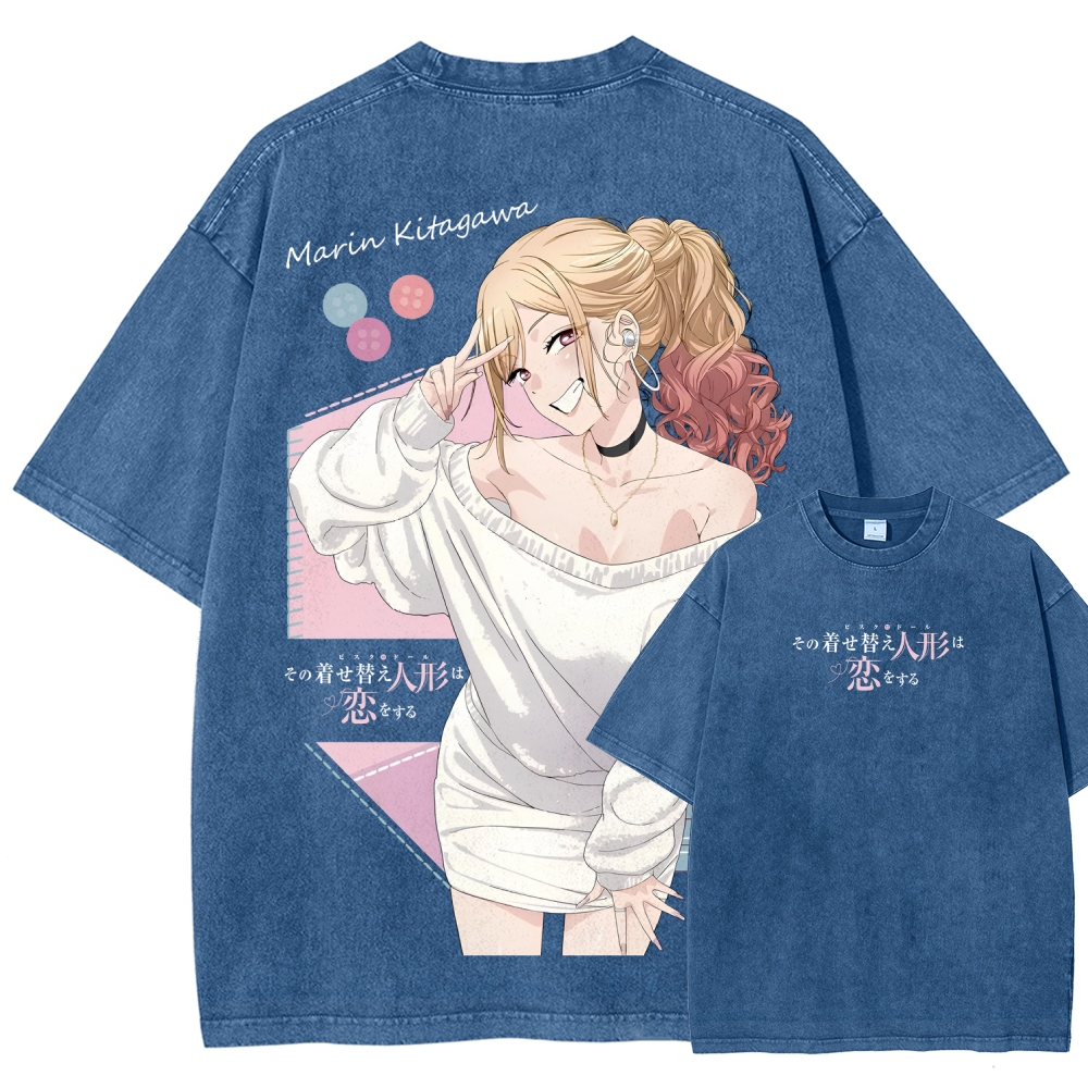 My Dress-Up Darling Marin Kitagawa Unisex Fit Washed T-Shirt 2605007168