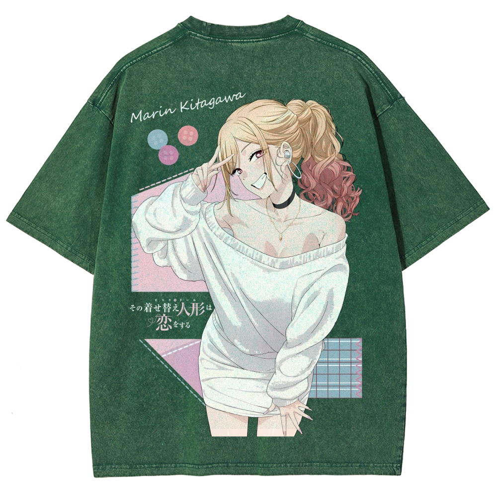 My Dress-Up Darling Marin Kitagawa Unisex Fit Washed T-Shirt 2605007168