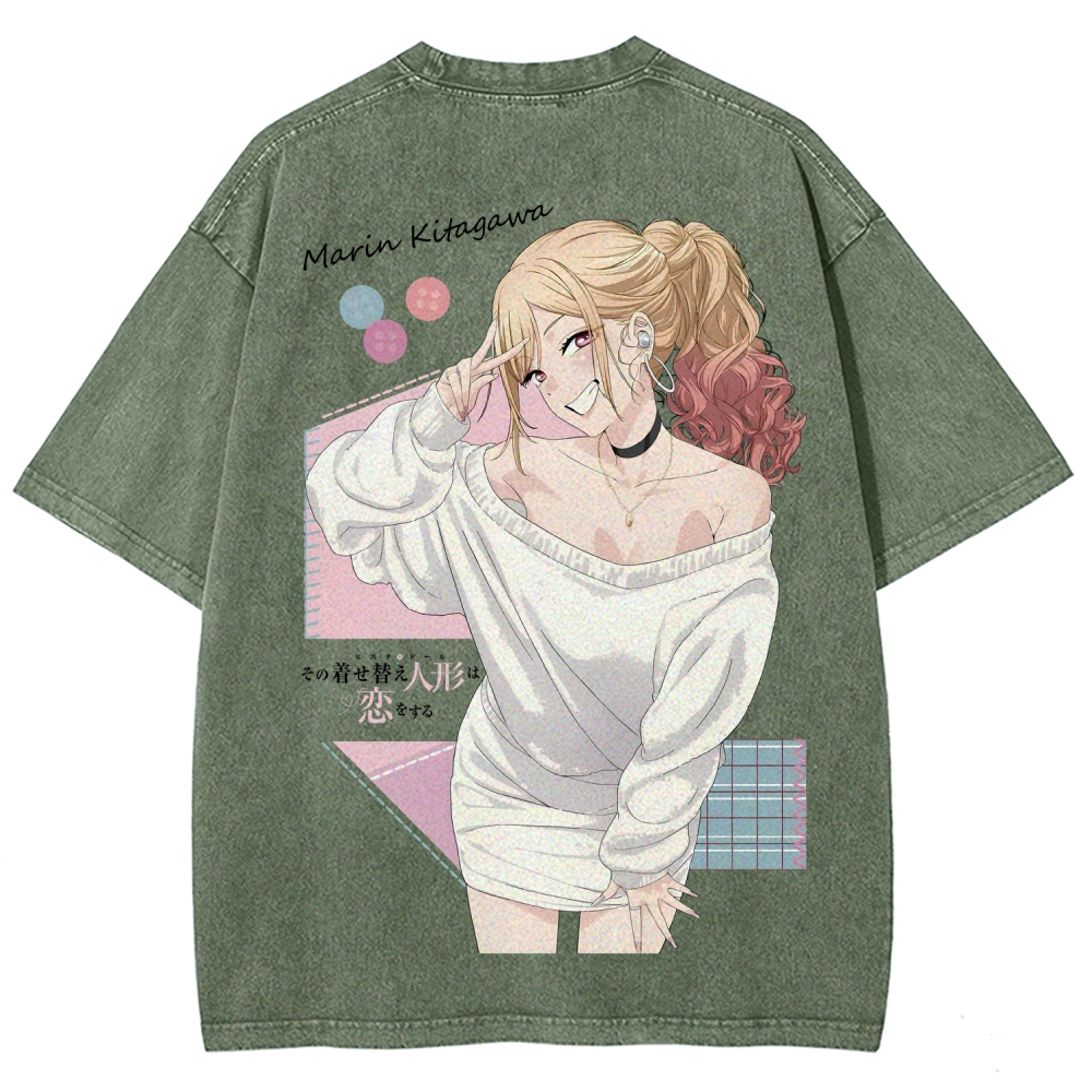 My Dress-Up Darling Marin Kitagawa Unisex Fit Washed T-Shirt 2605007168