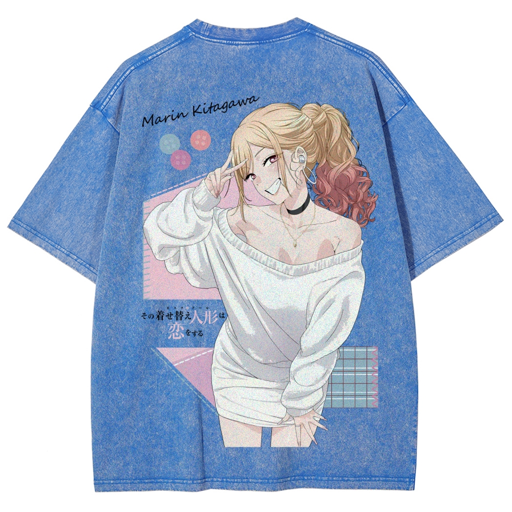My Dress-Up Darling Marin Kitagawa Unisex Fit Washed T-Shirt 2605007168