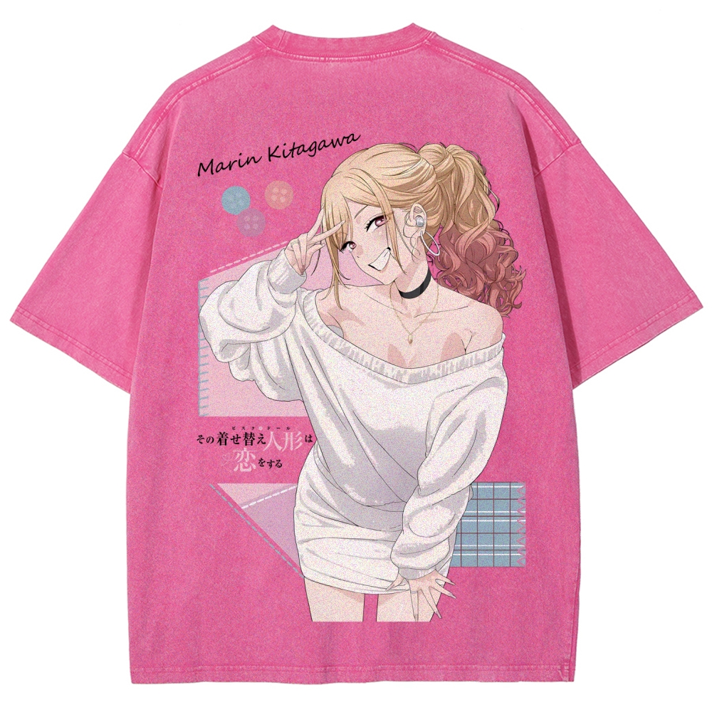 My Dress-Up Darling Marin Kitagawa Unisex Fit Washed T-Shirt 2605007168