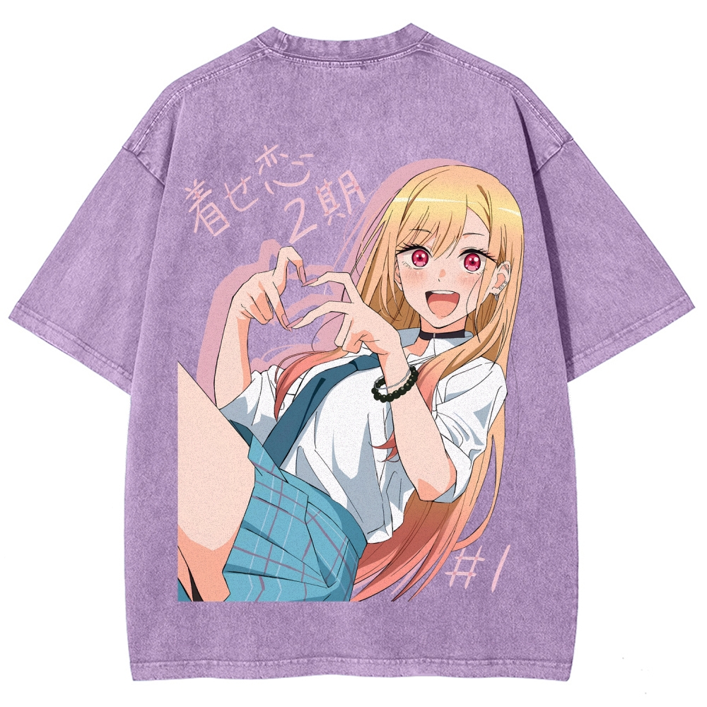 My Dress-Up Darling Marin Kitagawa Unisex Fit Washed T-Shirt 2605007177