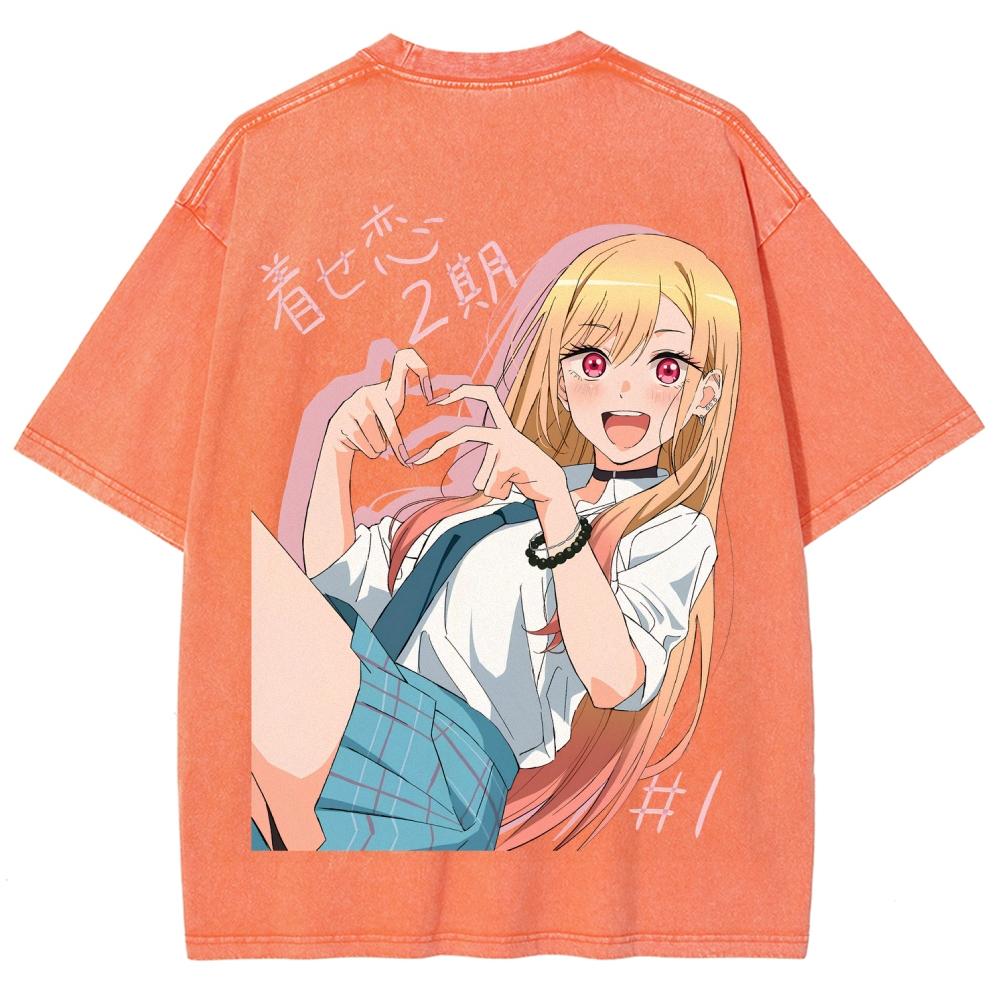 My Dress-Up Darling Marin Kitagawa Unisex Fit Washed T-Shirt 2605007177
