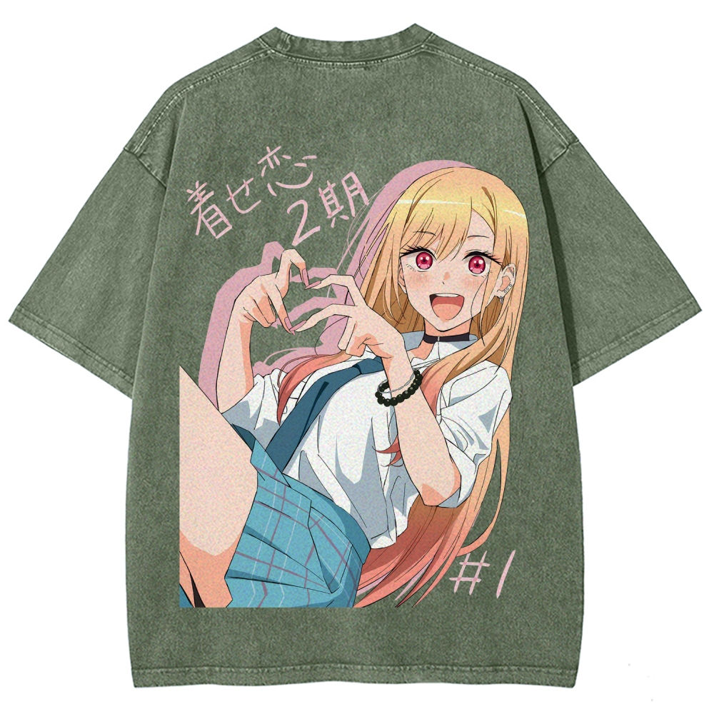 My Dress-Up Darling Marin Kitagawa Unisex Fit Washed T-Shirt 2605007177