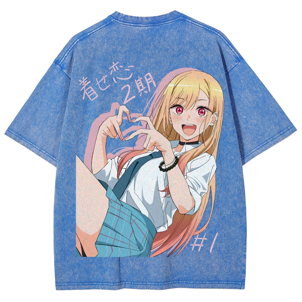 My Dress-Up Darling Marin Kitagawa Unisex Fit Washed T-Shirt 2605007177