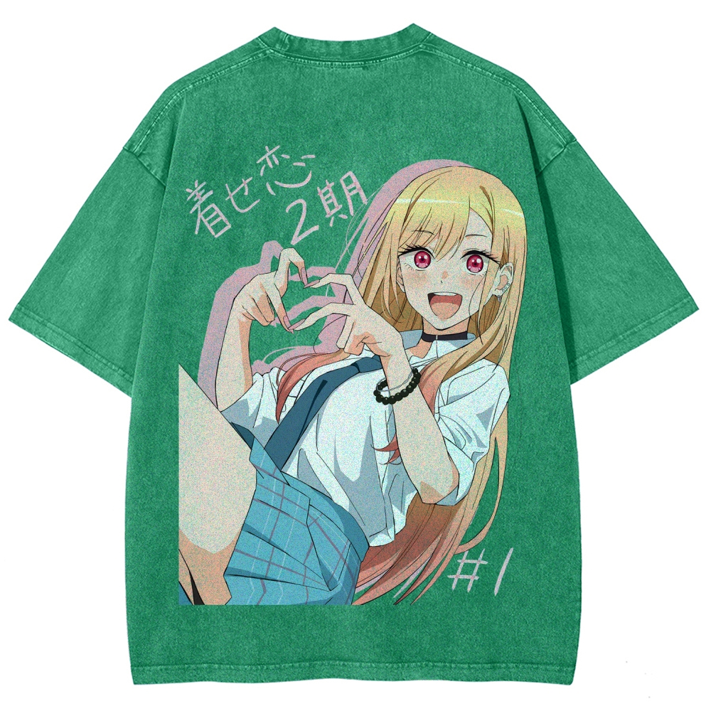 My Dress-Up Darling Marin Kitagawa Unisex Fit Washed T-Shirt 2605007177