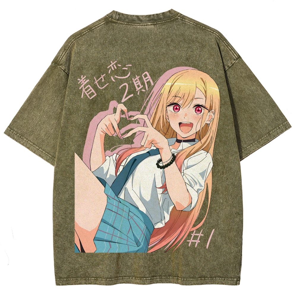 My Dress-Up Darling Marin Kitagawa Unisex Fit Washed T-Shirt 2605007177