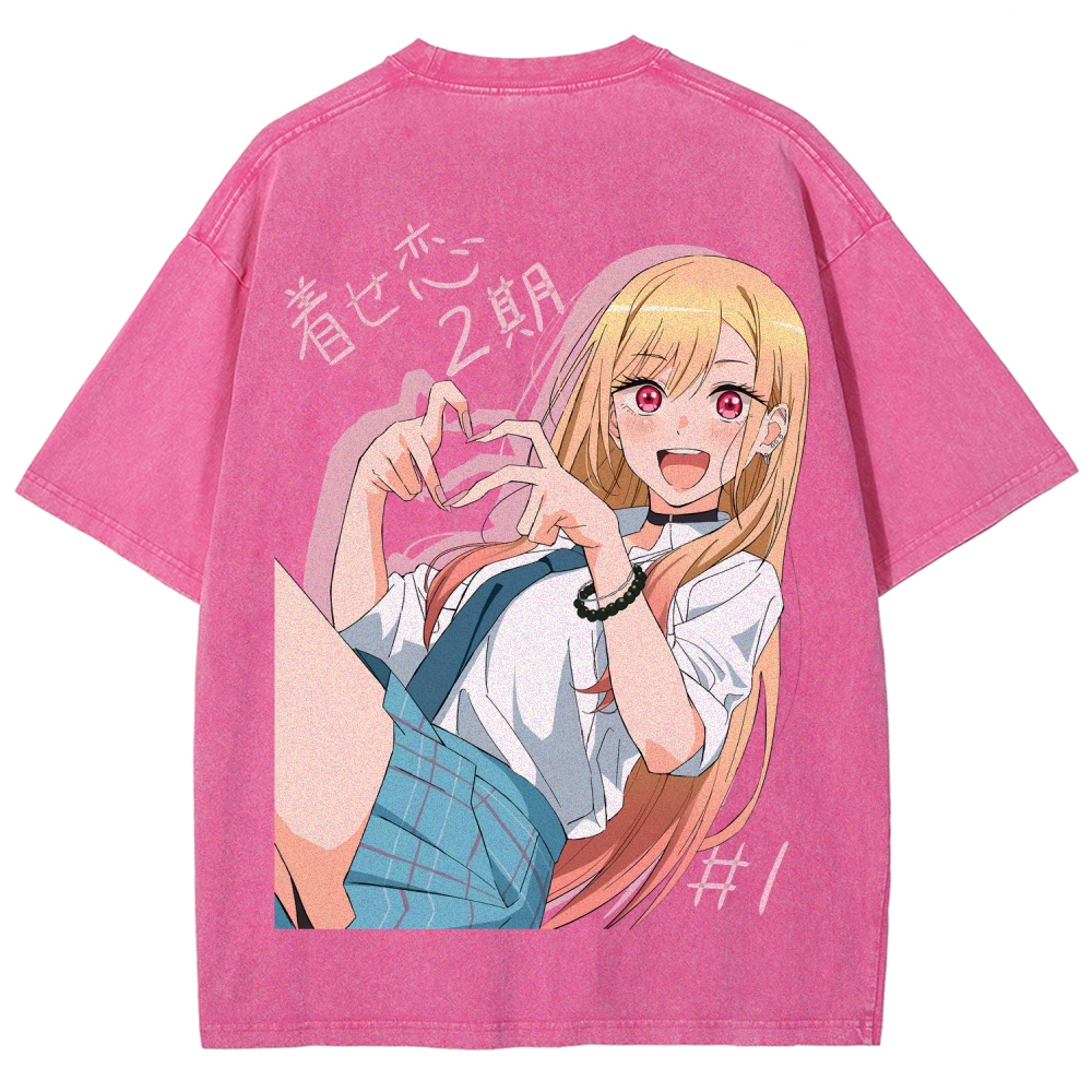 My Dress-Up Darling Marin Kitagawa Unisex Fit Washed T-Shirt 2605007177