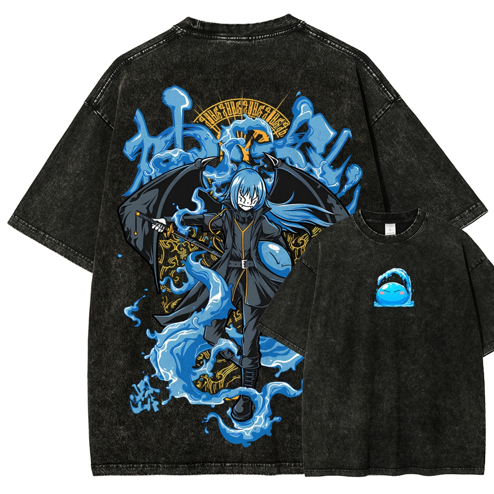  That Time I Got Reincarnated as a Slime  Rimuru Unisex Fit Washed T-Shirt 2605007912