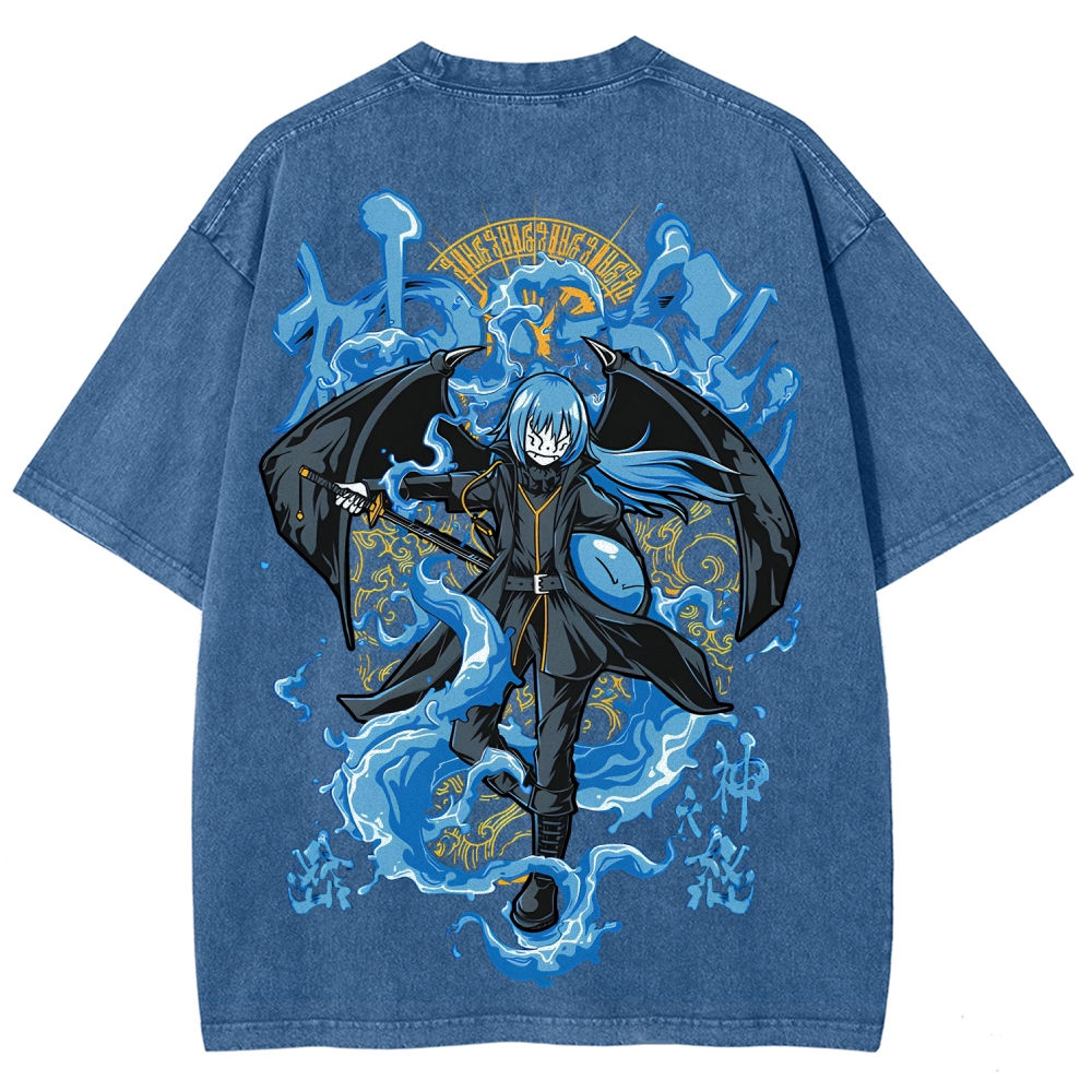  That Time I Got Reincarnated as a Slime  Rimuru Unisex Fit Washed T-Shirt 2605007912