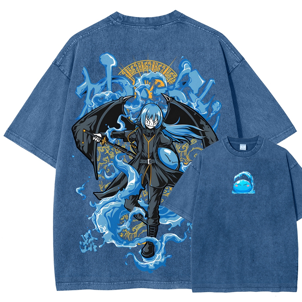  That Time I Got Reincarnated as a Slime  Rimuru Unisex Fit Washed T-Shirt 2605007912