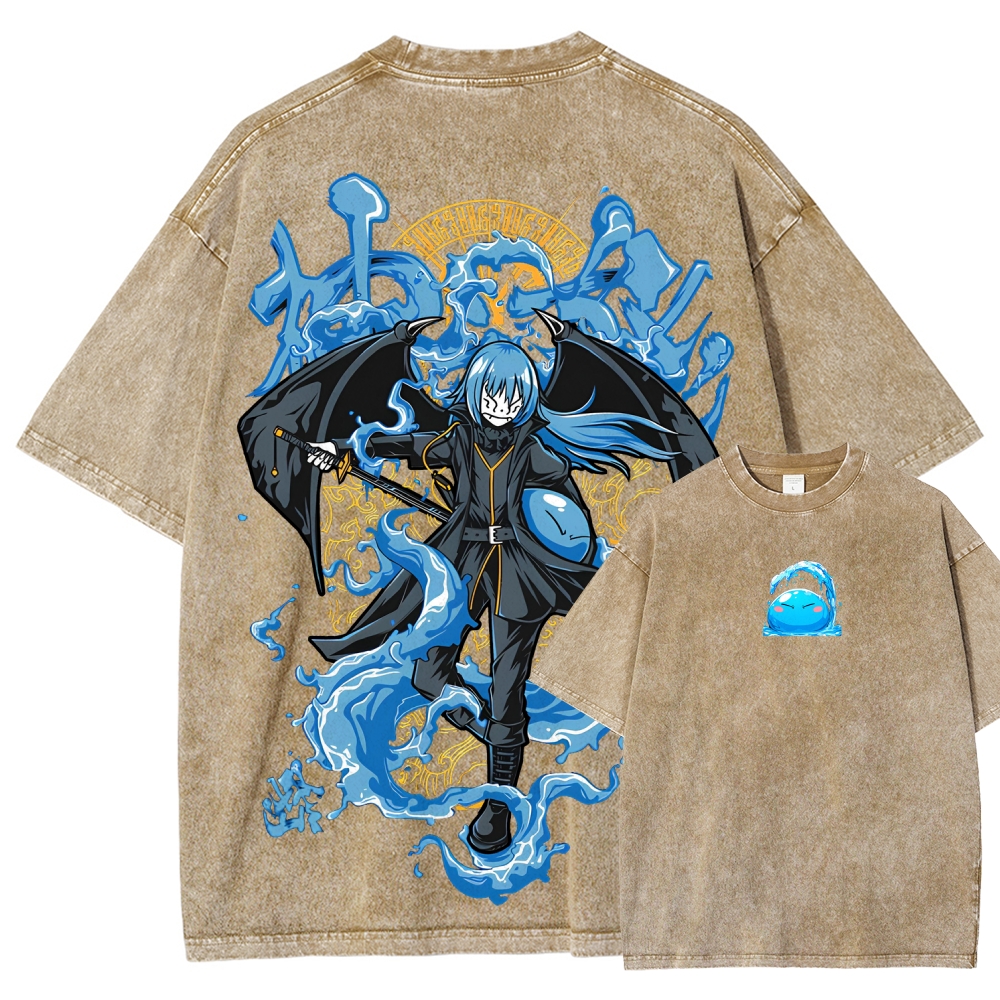 That Time I Got Reincarnated as a Slime  Rimuru Unisex Fit Washed T-Shirt 2605007912