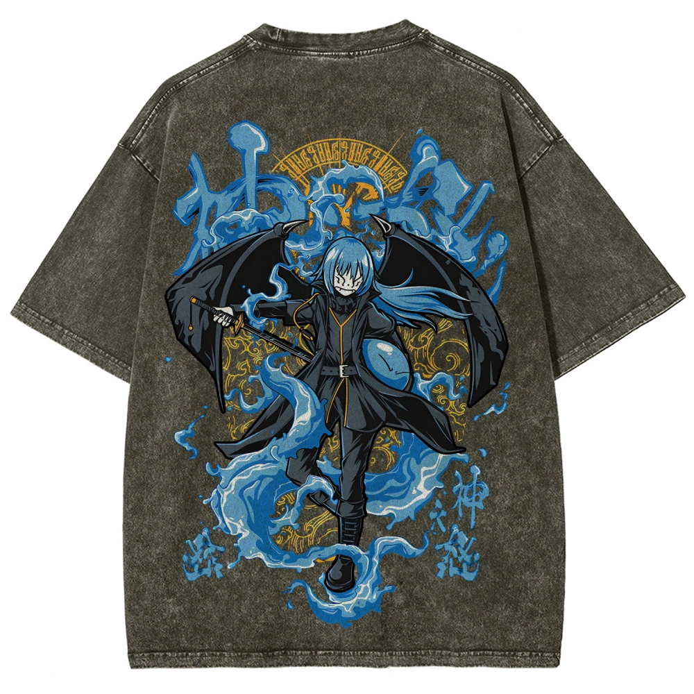  That Time I Got Reincarnated as a Slime  Rimuru Unisex Fit Washed T-Shirt 2605007912