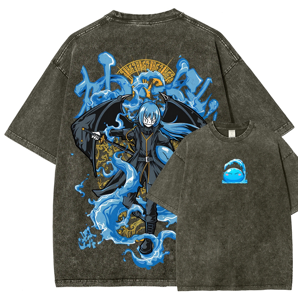  That Time I Got Reincarnated as a Slime  Rimuru Unisex Fit Washed T-Shirt 2605007912