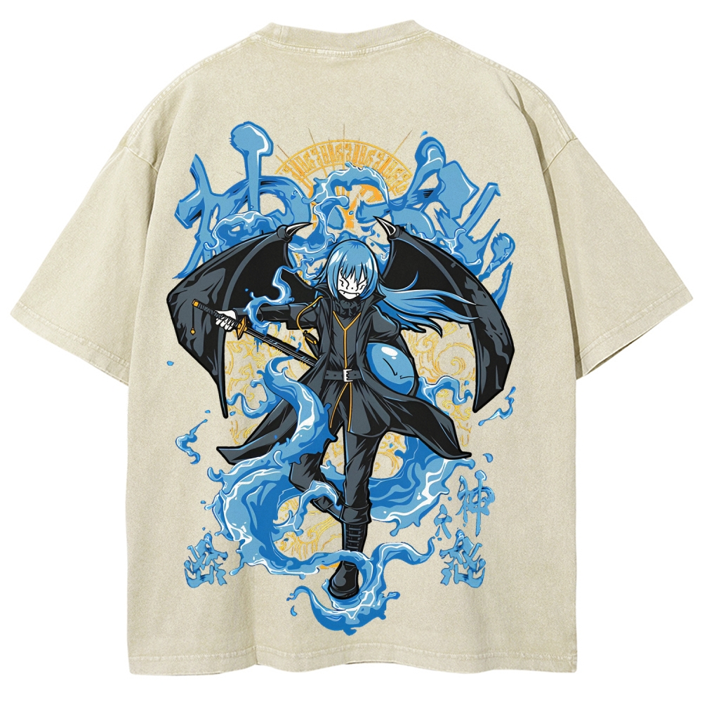  That Time I Got Reincarnated as a Slime  Rimuru Unisex Fit Washed T-Shirt 2605007912