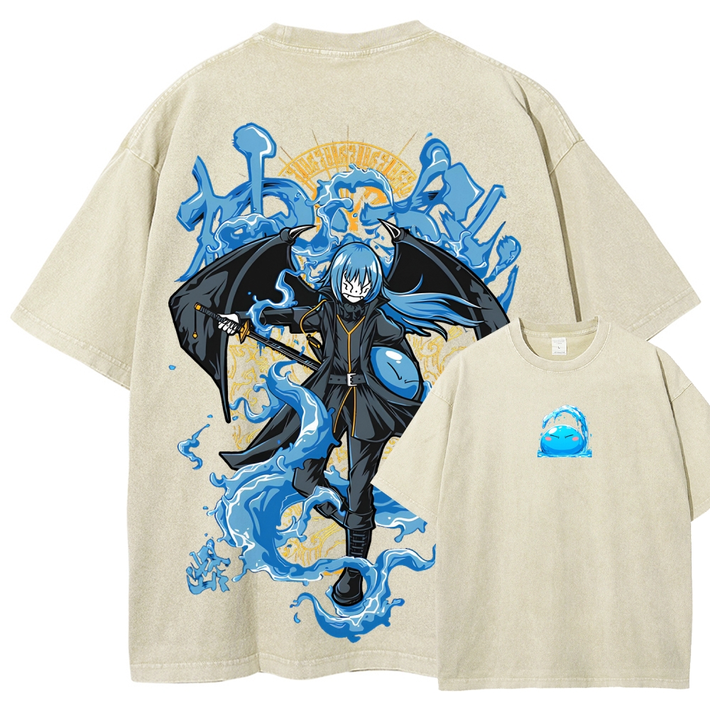  That Time I Got Reincarnated as a Slime  Rimuru Unisex Fit Washed T-Shirt 2605007912