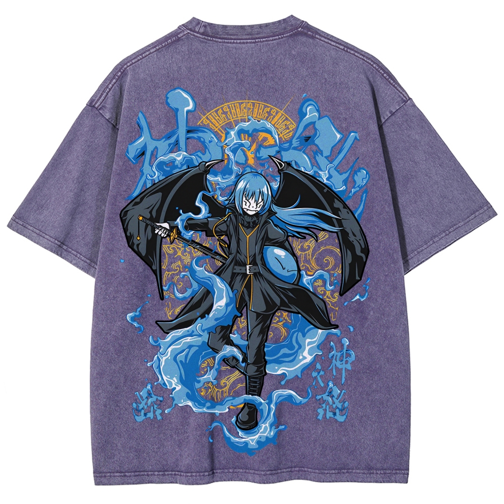 That Time I Got Reincarnated as a Slime  Rimuru Unisex Fit Washed T-Shirt 2605007912