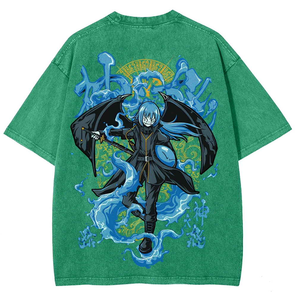  That Time I Got Reincarnated as a Slime  Rimuru Unisex Fit Washed T-Shirt 2605007912
