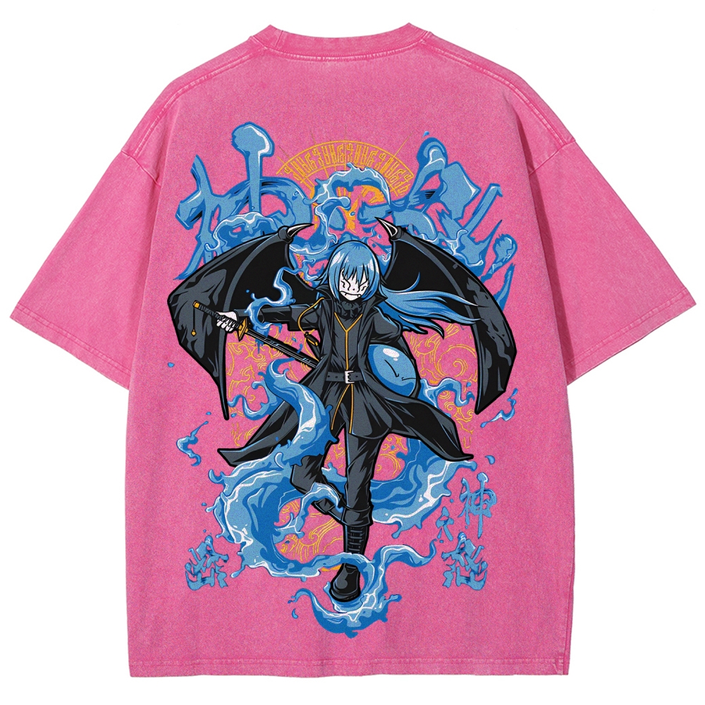 That Time I Got Reincarnated as a Slime  Rimuru Unisex Fit Washed T-Shirt 2605007912