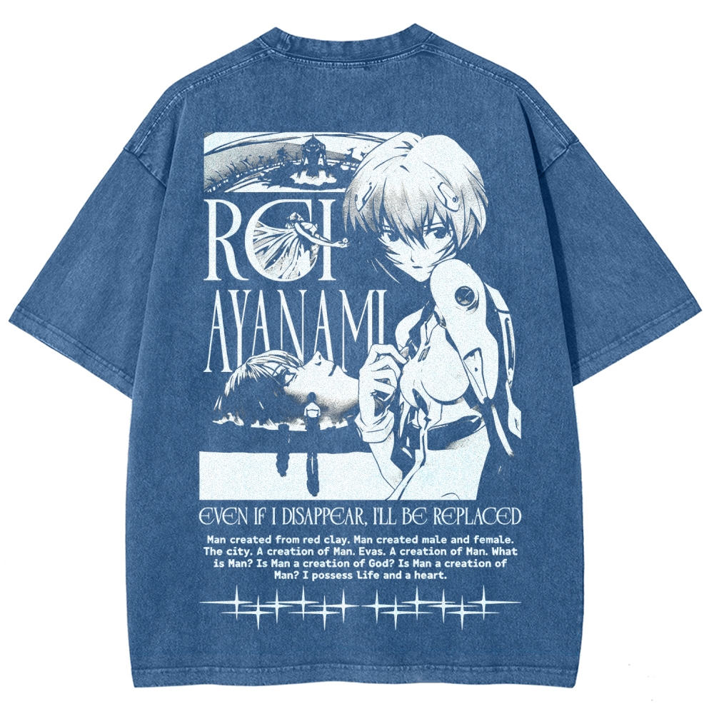 Neon Genesis Evangelion Unisex Fit Washed T-Shirt 2605007972